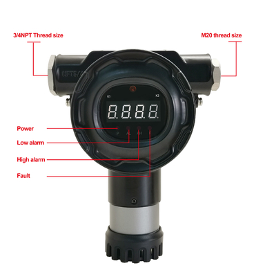 Industrial Level Fixed Gas Detector Flammable Toxic Gas  Detector IECEX/ATEX Certificate
