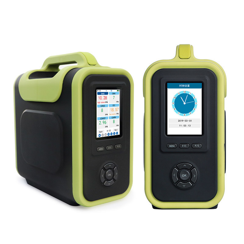 PC Software Data Analysis Report Export Pumping Suction Multi Gas Analyzer Multi Gas Detector for Emission Monitoring